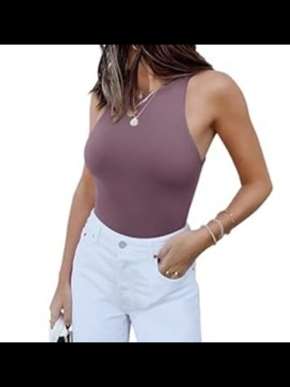 Women’s Sleeveless Fitted Bodysuit